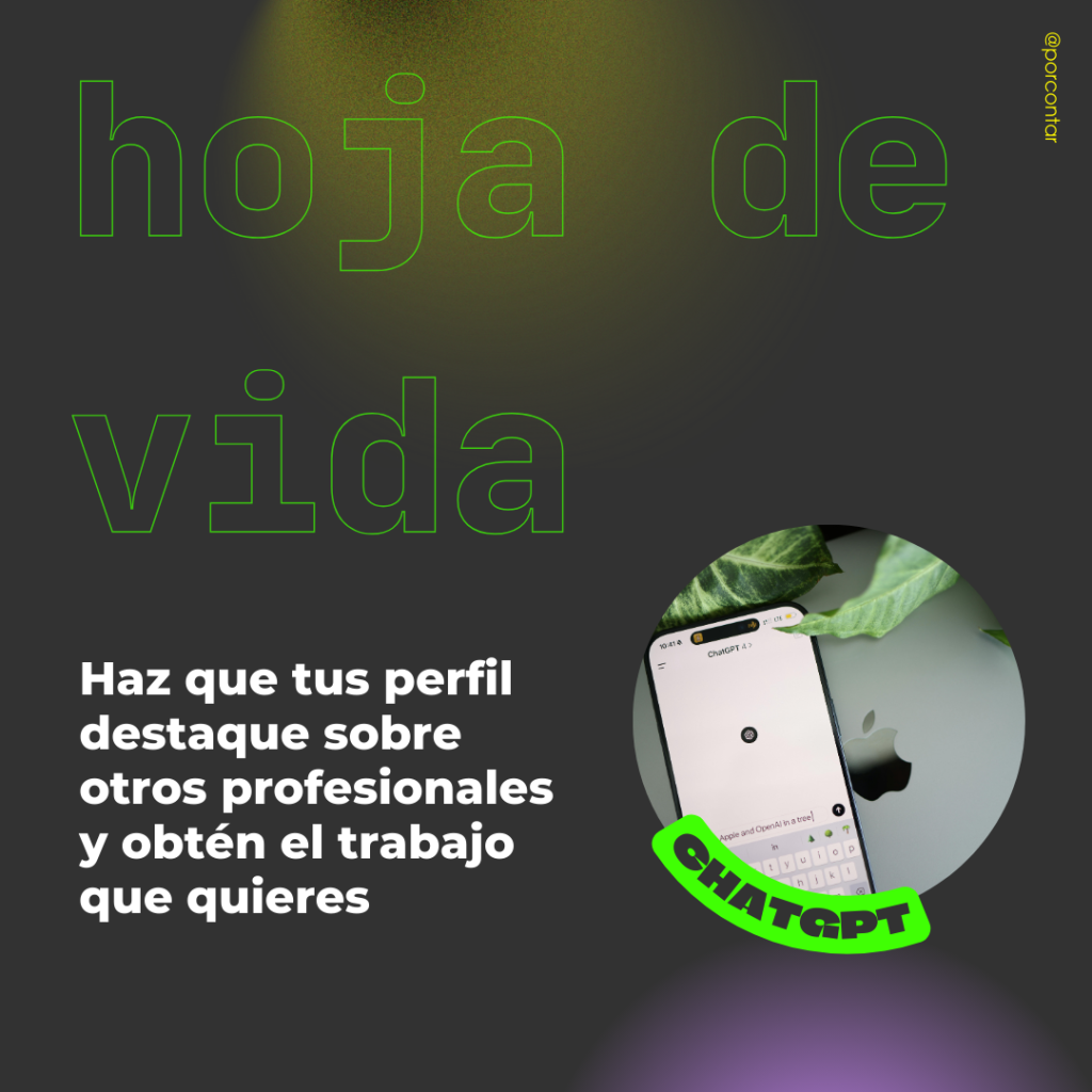 prompt de IA hoja de vida